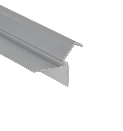 2m aluminiumprofiel GLOW12 DOWN A1C - Onbehandeld aluminium, inbouw, LED-profiel