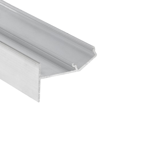 1m aluminiumprofiel GLOW12 UP A1C - Onbewerkt aluminium, inbouw, LED-profiel