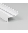 2m aluminium profiel GLOW12 UP A1C - Wit gelakt, inbouw, LED profiel