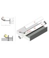 2m aluminium profiel GLOW12 UP A1C - Wit gelakt, inbouw, LED profiel