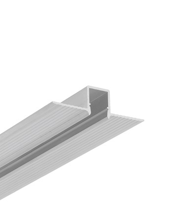2m aluminiumprofiel HIDE10 C4 - Onbehandeld aluminium, inbouw, LED-profiel