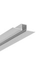2m aluminiumprofiel HIDE10 C4 - Onbehandeld aluminium, inbouw, LED-profiel