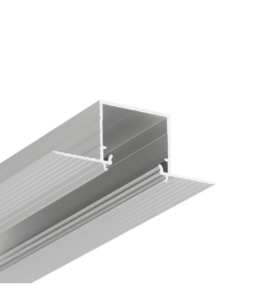 1m aluminium profiel LINEA-IN20 TRIMLESS EE7F - Geanodiseerd, inbouw, LED profiel