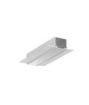 2m aluminiumprofiel LINEA-IN20 TRIMLESS EE7F - Onbehandeld aluminium, inbouw, LED-profiel