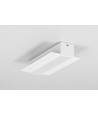 1m aluminium profiel LINEA-IN20 TRIMLESS EE7F - Wit gelakt, inbouw, LED rail