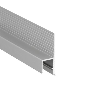 1m aluminium profiel OMNI10 AC2 - Geanodiseerd, inbouw, LED profiel
