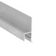 2m aluminiumprofiel OMNI10 AC2 - Onbehandeld aluminium, inbouw, LED-profiel