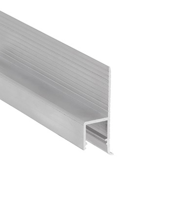 2m aluminiumprofiel OMNI10 AC2 - Onbehandeld aluminium, inbouw, LED-profiel