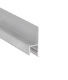 2m aluminiumprofiel OMNI10 AC2 - Onbehandeld aluminium, inbouw, LED-profiel