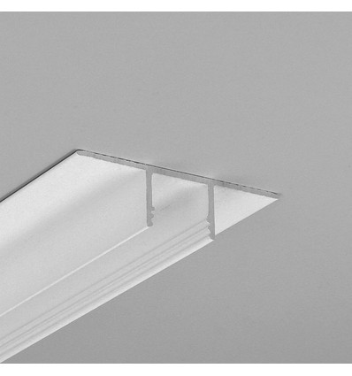 2m aluminium profiel PLANE14 IN BC3 - Wit gelakt, inbouw, LED profiel