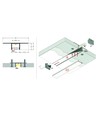2m aluminium profiel PLANE14 IN BC3 - Wit gelakt, inbouw, LED profiel