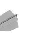 1m aluminium profiel SMOOTH12 BC/Q9 - Onbehandeld aluminium, inbouw, LED profiel