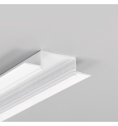 1m aluminium profiel VARIO30-04 ACDE-9 - Wit gelakt, inbouw, LED profiel