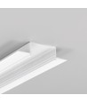 1m aluminium profiel VARIO30-04 ACDE-9 - Wit gelakt, inbouw, LED profiel