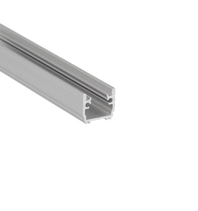 1m aluminium profiel FLOOR12 K/U - Geanodiseerd, tegelprofiel, LED rail