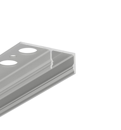 1m aluminium profiel UNI-TILE12 180GR C PLUS - Geanodiseerd, tegelprofiel, LED-profiel