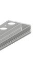 1m aluminium profiel UNI-TILE12 180GR C PLUS - Geanodiseerd, tegelprofiel, LED-profiel