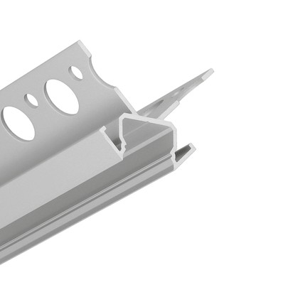 1m aluminium profiel UNI-TILE12 270GR C PLUS - Geanodiseerd, tegelprofiel, LED profiel