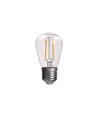 10 stuks E27 2W LED lamp - ST14, COB filament, helder glas
