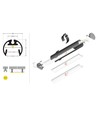 2m aluminiumprofiel PEN12 CJ - Wit gelakt