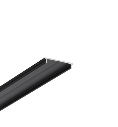 1m aluminium profiel FIX16 - Zwart geanodiseerd