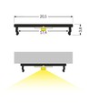 2m aluminiumprofiel FIX16 - Onbehandeld aluminium