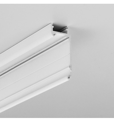 2m aluminiumprofiel WALLE12 BCD - Wit gelakt