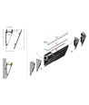 2m aluminiumprofiel WALLE12 BCD - Wit gelakt