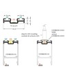 1m accessoiresprofiel COMBO30-03 C4/Q9 - Onbehandeld aluminium