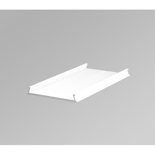 1m montageprofiel C10 - Wit gelakt