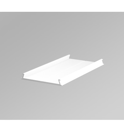 1m montageprofiel C10 - Wit gelakt