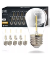 10 stuks E27 2W LED lamp - ST14, COB filament, helder glas