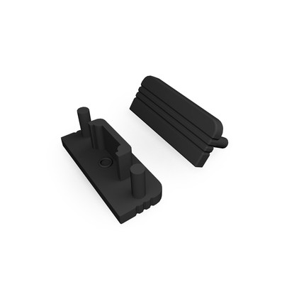 1 stuk Eindkap SURFACE10 GEN2 - Zwart