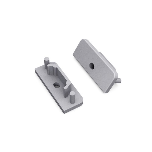 1 stuk Eindkap SURFACE14 GEN2 - Met gat, zilverkleurig