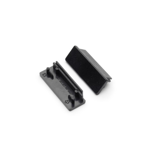 1 stuk Eindkap WIDE24 - Zwart