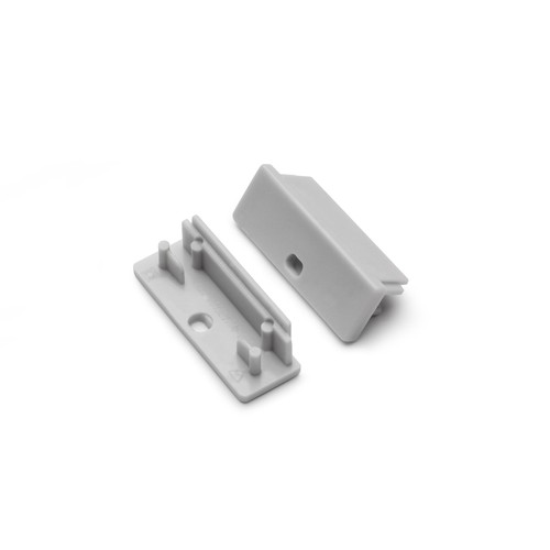 1 stuk Eindstuk WIDE24 - Met gat, grijs