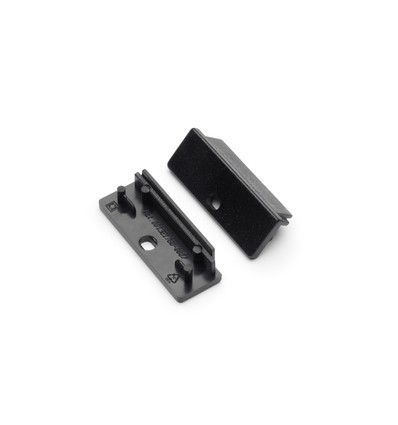 1 stuk Eindstuk WIDE24 - Met gat, zwart