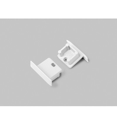 1 stuk Eindstuk SMART-IN10 - Met gat, wit