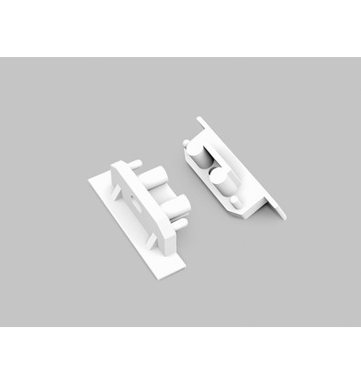 1 stuk Eindstuk GROOVE10 GEN2 SQ - Met gat, wit