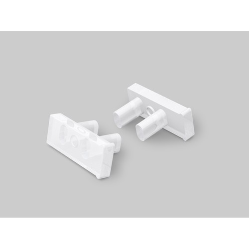 1 stuk Eindkap SLASH8 - Melkwit