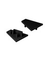 1 stuk Eindkap CORNER12.V2 - Zwart