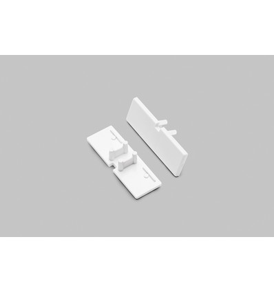 1 stuk Eindstuk BACK10 - Met gat, wit