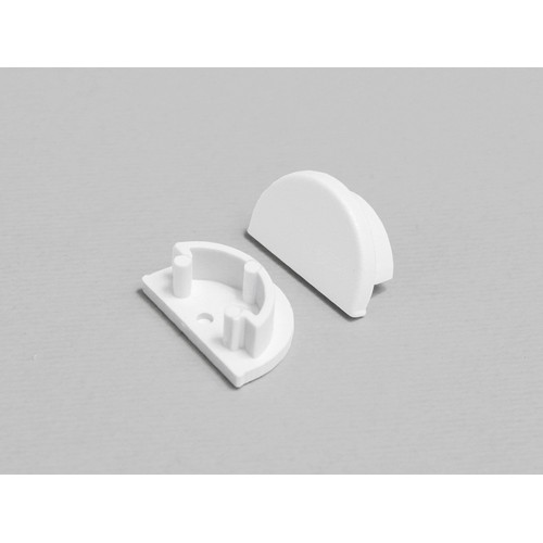 1 stuk Eindkap ARC12 D - Wit