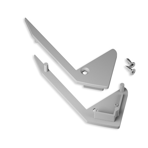 1 stuk Eindstuk UP-BOLD12 - Grijs