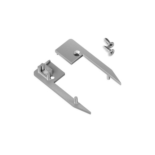 1 stuk Eindkap UP-MINI10 - Zilverkleurig