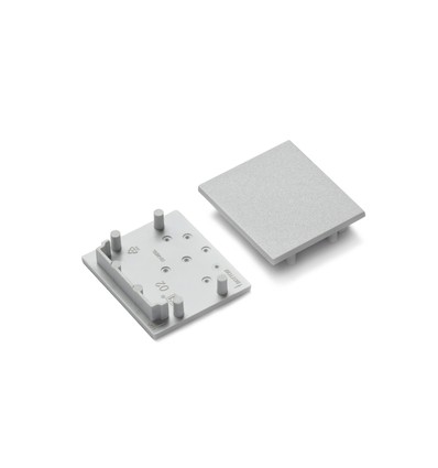 1 stuk Eindstuk VARIO30-02 - Grijs