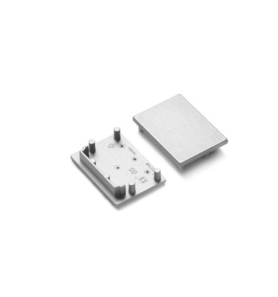 1 stuk Eindstuk VARIO30-05 - Zilverkleurig