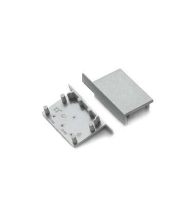 1 stuk Eindstuk VARIO30-07 - Grijs