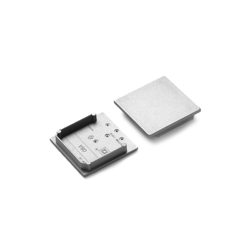 1 stuk Eindstuk VARIO30-08A - Zilverkleurig