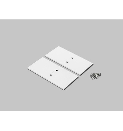 1 stuk Eindstuk VARIO30-19-E9 - Metaal, wit